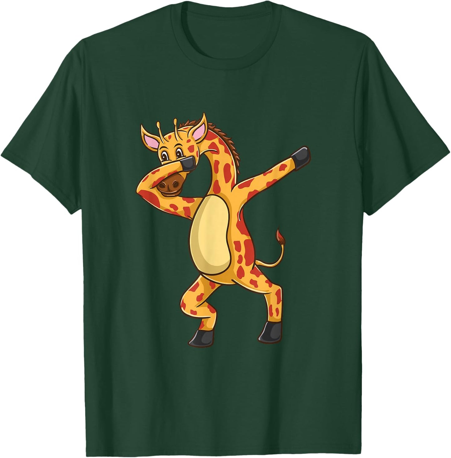 Dabbing Giraffe African Animal T-Shirt - T-Shirt | Forest