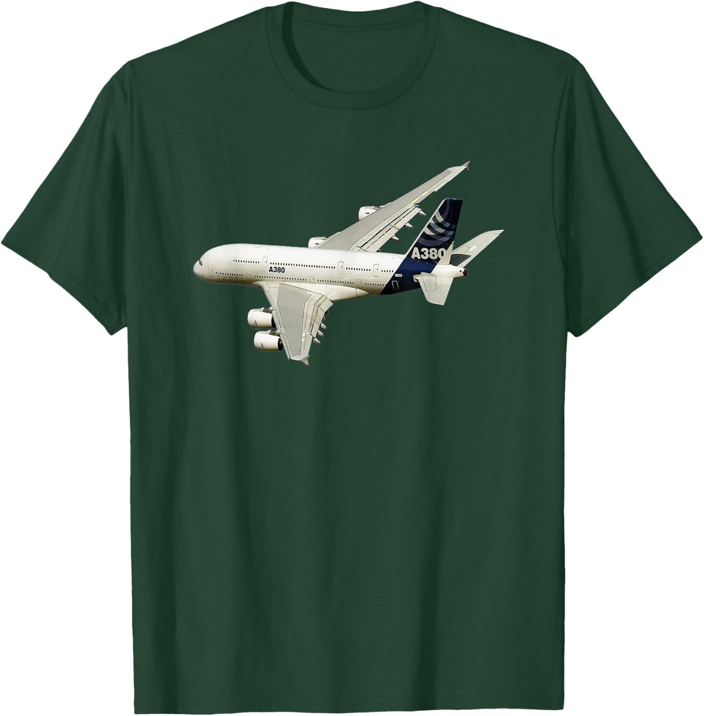 A380 Airline Jet Aeroplane T-Shirt - T-Shirt | Forest