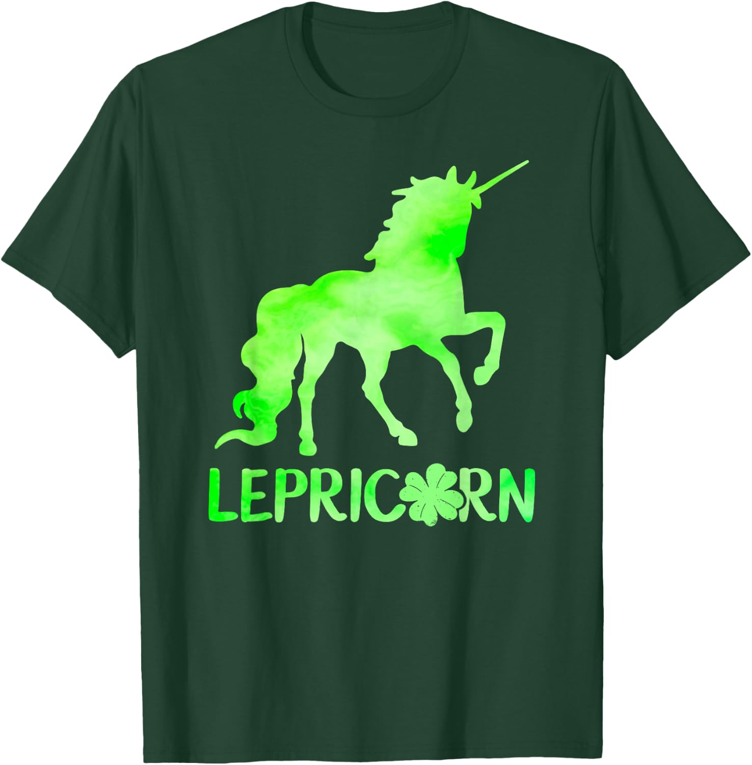 Lucky Lepricorn Unicorn St Patricks Day T-Shirt - T-Shirt | Forest