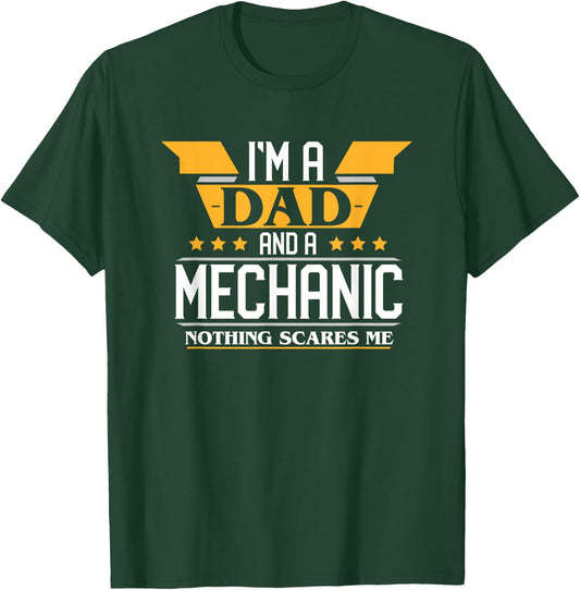 Mechanic Gifts Men's Funny Mechanic Father's Day T-Shirt - T-Shirt | Forest