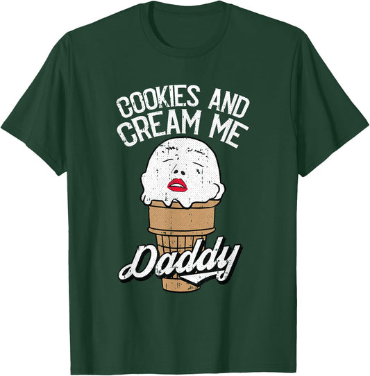 Cookies And Cream Me Daddy Lazy Halloween Costume Humor T-Shirt - T-Shirt | Forest