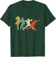 Baseball Player Pitcher Retro Team Matching T-Shirt - T-Shirt | Forest