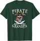 Pirate Grandpa Halloween Skull Pirate Hat T-Shirt - T-Shirt | Forest