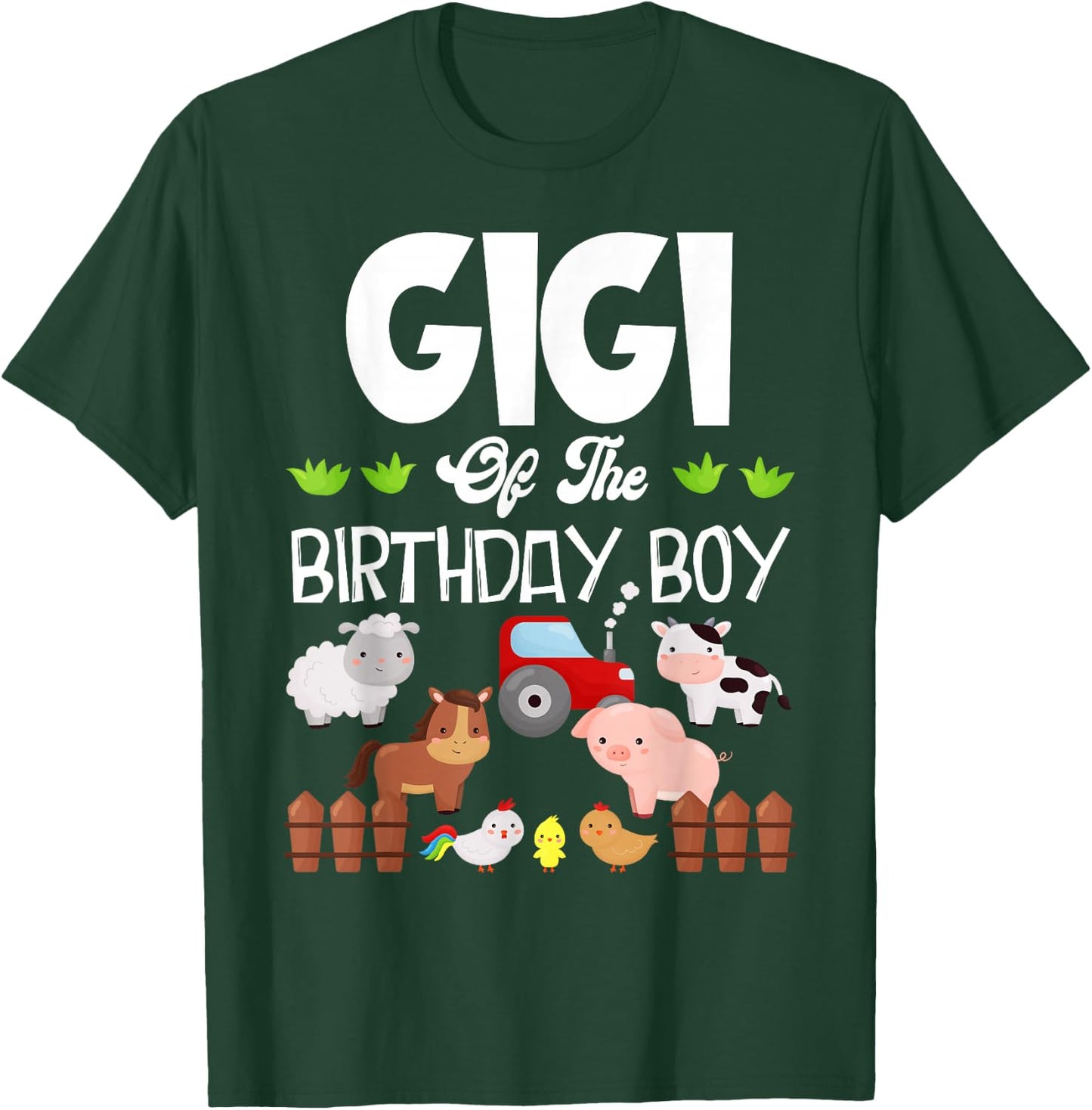 Gigi Of The Birthday Boy Farm T-Shirt - T-Shirt | Forest