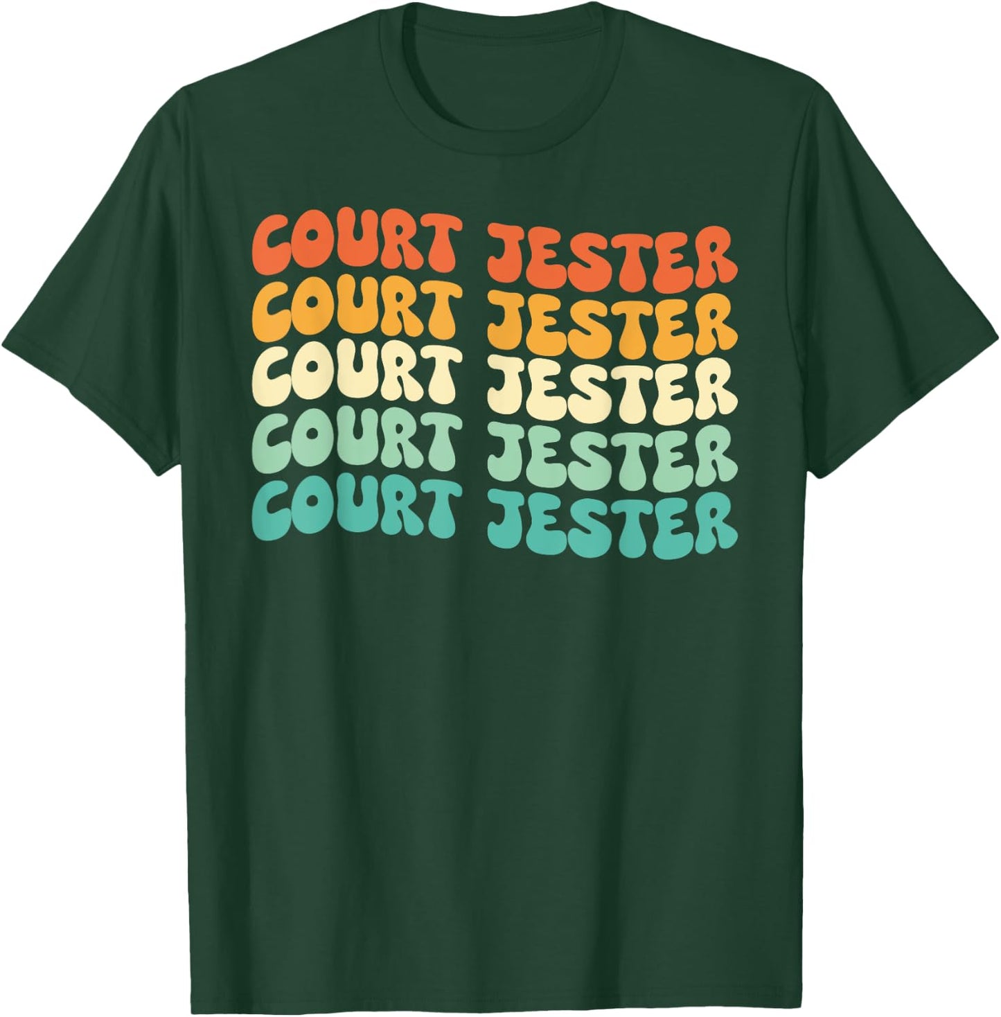 Groovy Court Jester Job Title T-Shirt - T-Shirt | Forest