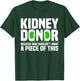 Cool Kidney Donor Art Women Organ Donation Awareness Small T-Shirt - T-Shirt | Forest