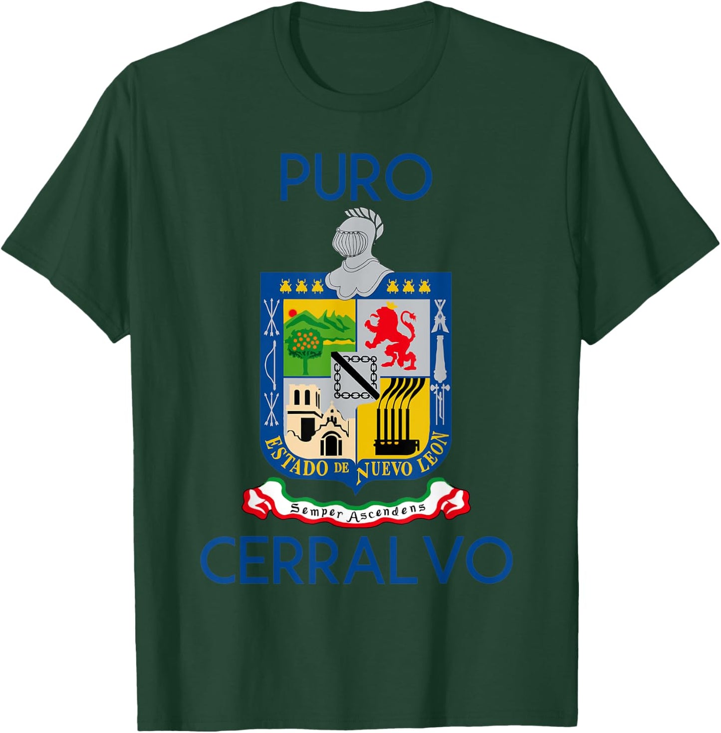 Cerralvo Nuevo Leon Estado De Mexico Escudo Eagle Aguila T-Shirt - T-Shirt | Forest
