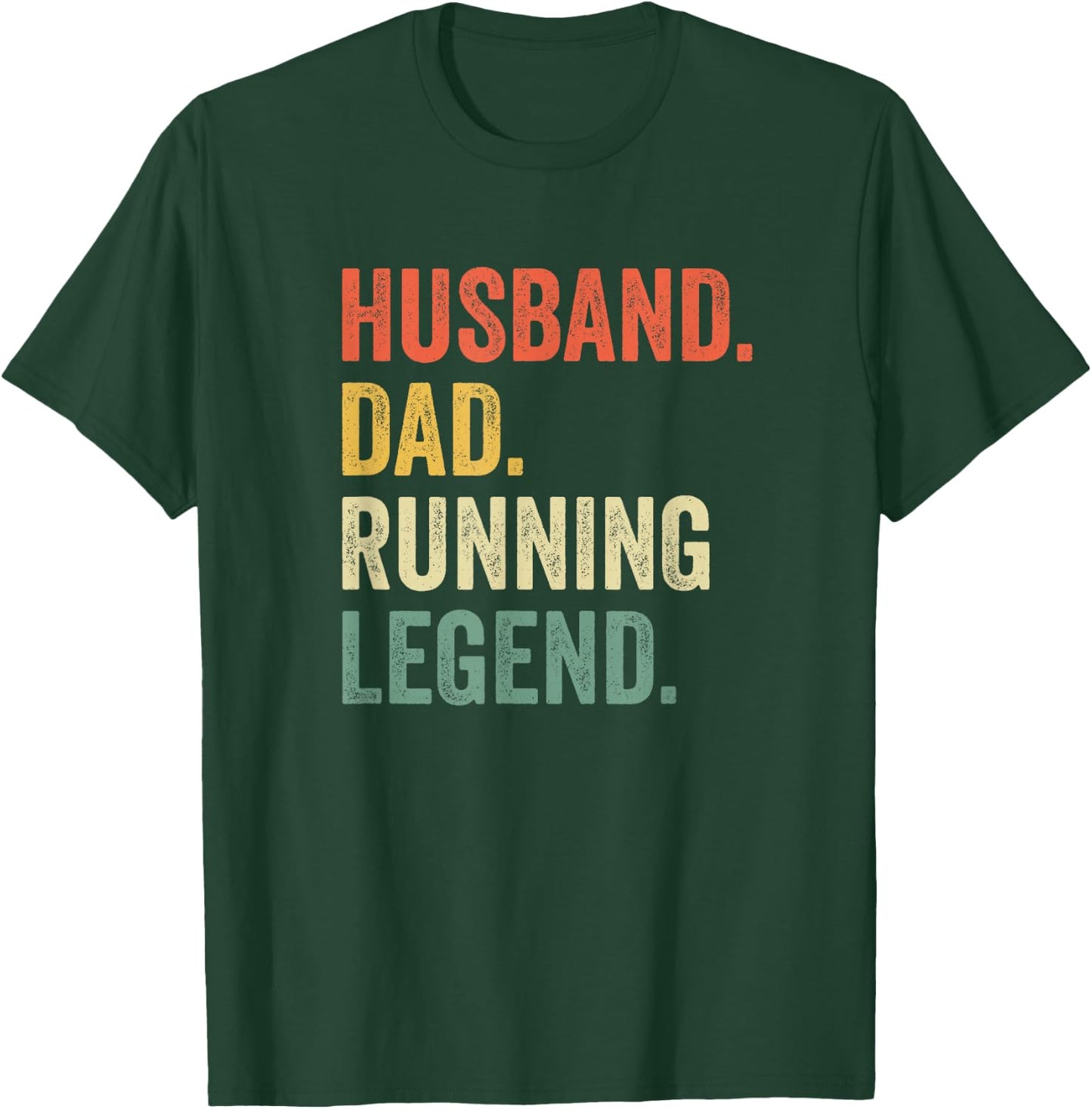 Runner Husband Dad Running Legend T-Shirt - T-Shirt | Forest