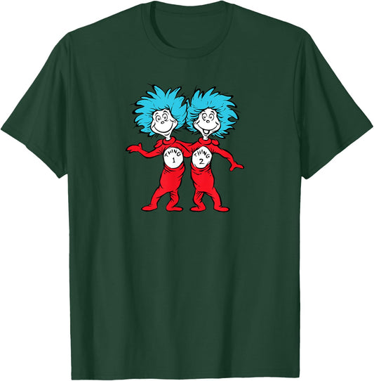 Dr. Seuss Thing 1 Thing 2 Buddies T-Shirt - T-Shirt | Forest