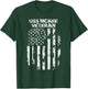 USS McKee Military Veteran Distressed USA Flag Women Men T-Shirt - T-Shirt | Forest