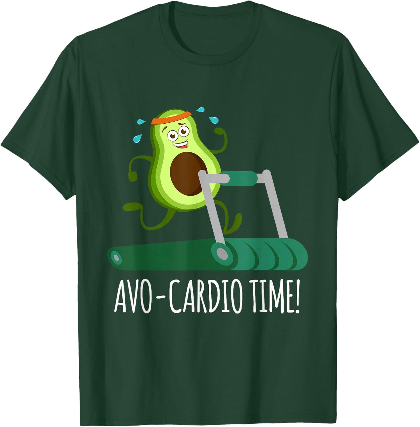 It's AVO-CARDIO Pajamas Time! Fitness Avocado T-Shirt - T-Shirt | Forest