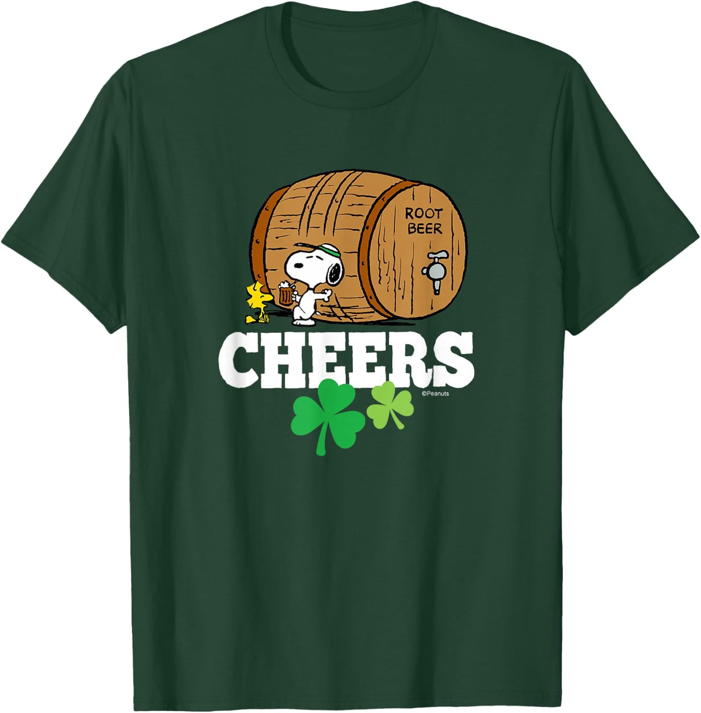 Peanuts - St.Patricks - Cheers To Root Beer T-Shirt - T-Shirt | Forest