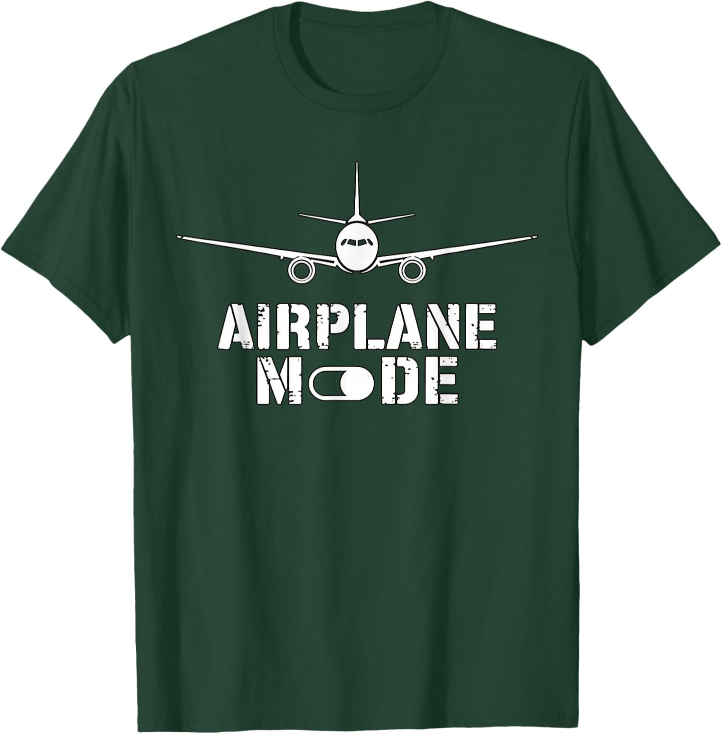 Airplane Mode Pilot Aircraft T-Shirt - T-Shirt | Forest