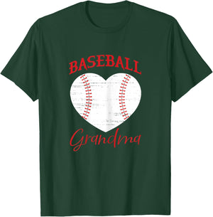 Baseball Grandma Matching Baseball family T-Shirt - T-Shirt | Forest