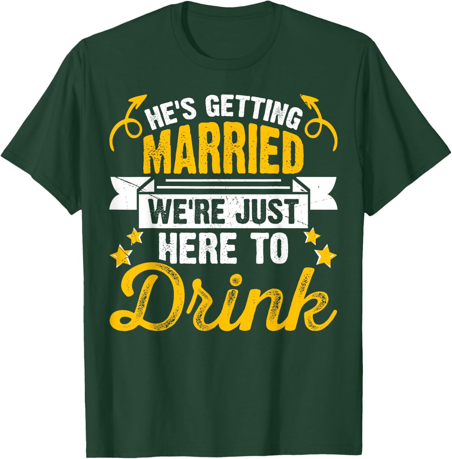 Funny Bride Groom Wedding Bachelor Bachelorette Party T-Shirt - T-Shirt | Forest