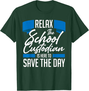 School Custodian T-Shirt - T-Shirt | Forest