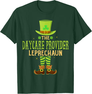 The Daycare Provider Leprechaun Matching St Patricks Day T-Shirt - T-Shirt | Forest