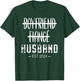 Boyfriend Fiance Husband Just Married 2024 Groom's Wedding T-Shirt - T-Shirt | Forest