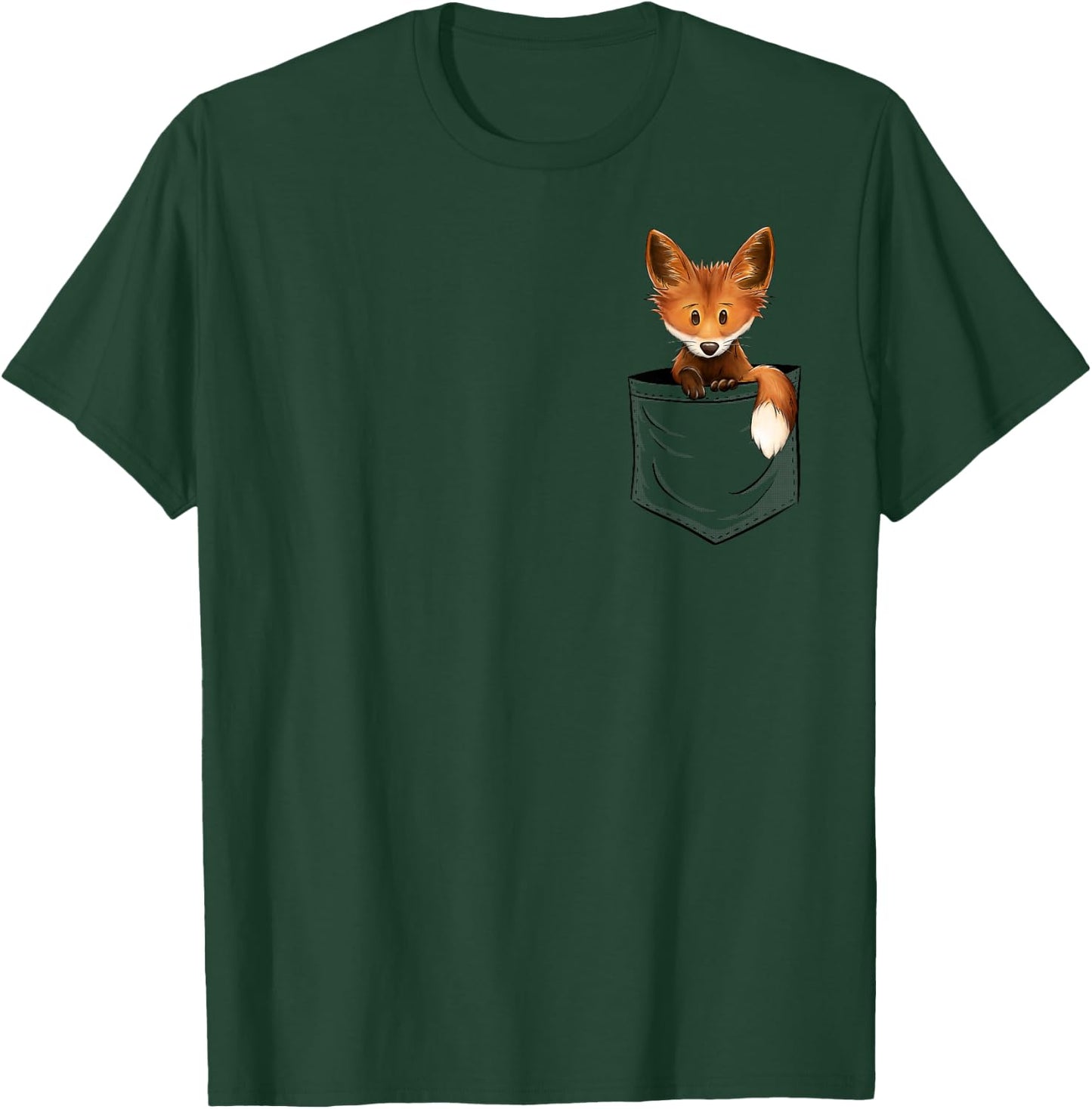 Cute Little Funky Fox In Your Pocket T-Shirt - T-Shirt | Forest