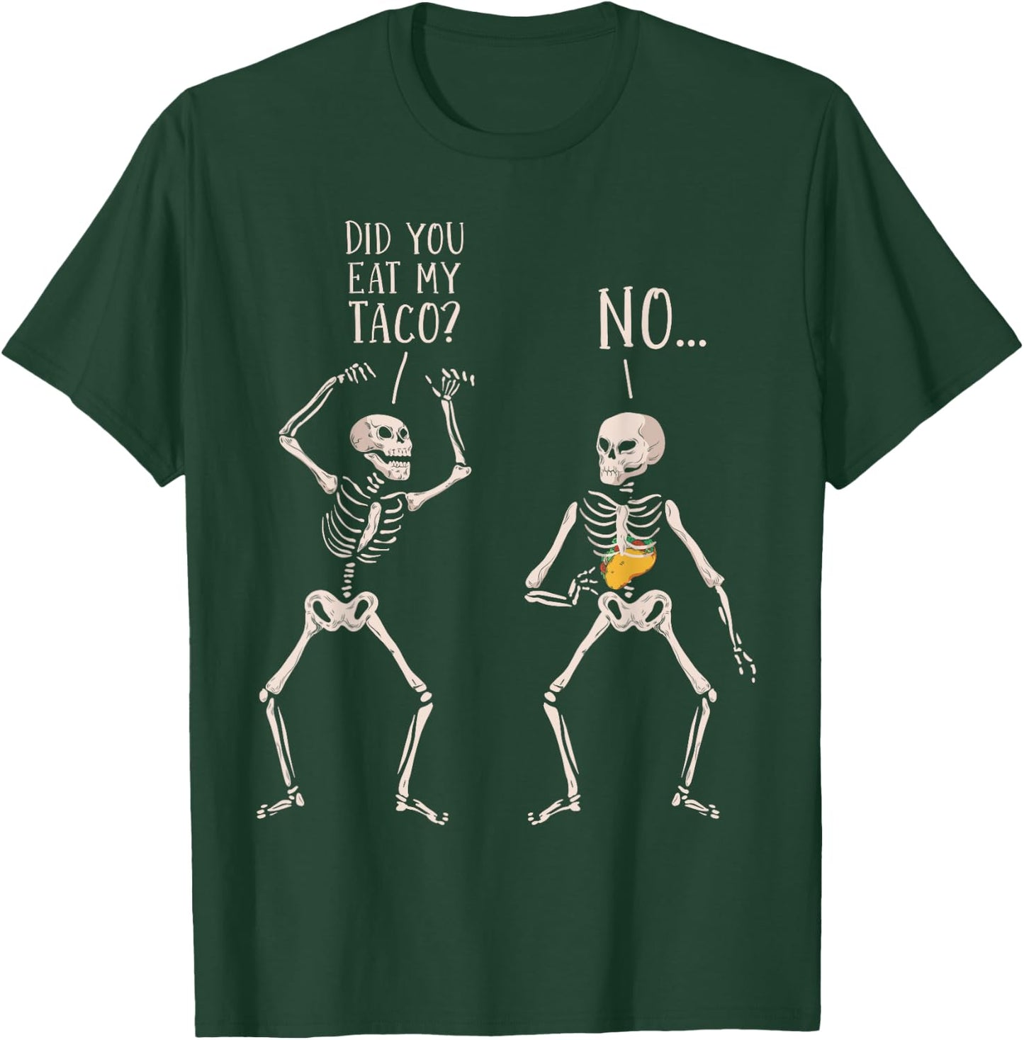 Funny Taco Costume Halloween T-Shirt - T-Shirt | Forest