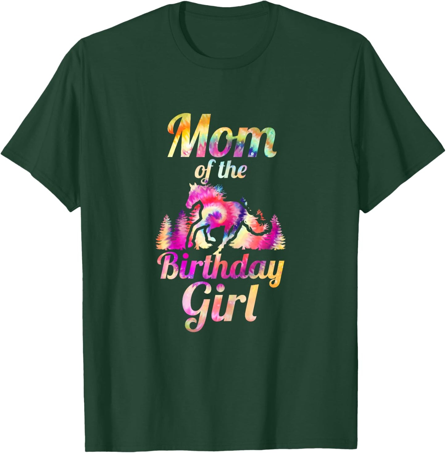Mum of the Birthday Girl Horse T-Shirt - T-Shirt | Forest