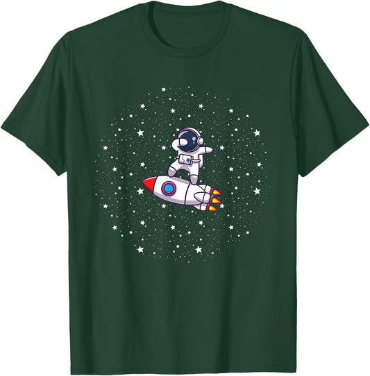 Ride Rocket Ship to the moon T-Shirt - T-Shirt | Forest