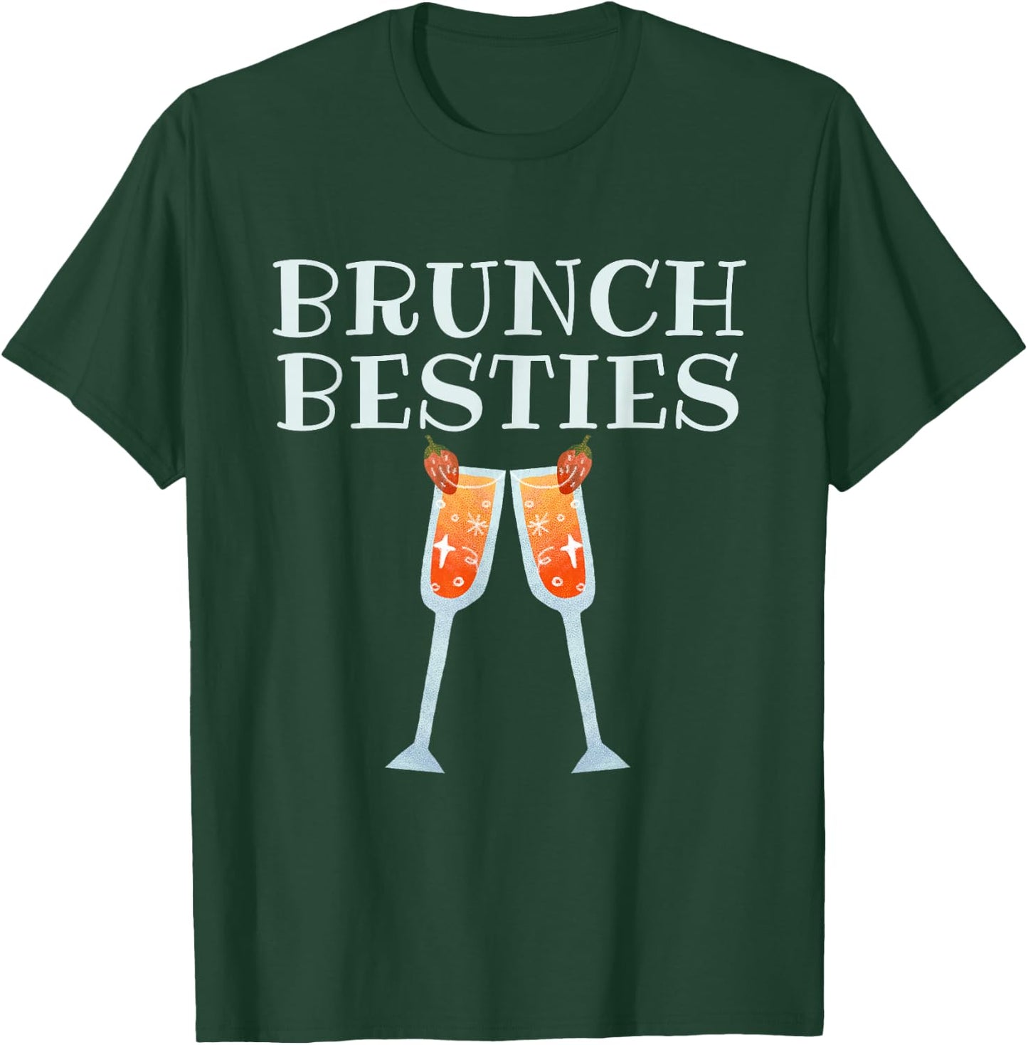 Funny Sunday Brunch Besties Outfit Brunch Squad BFF T-Shirt - T-Shirt | Forest