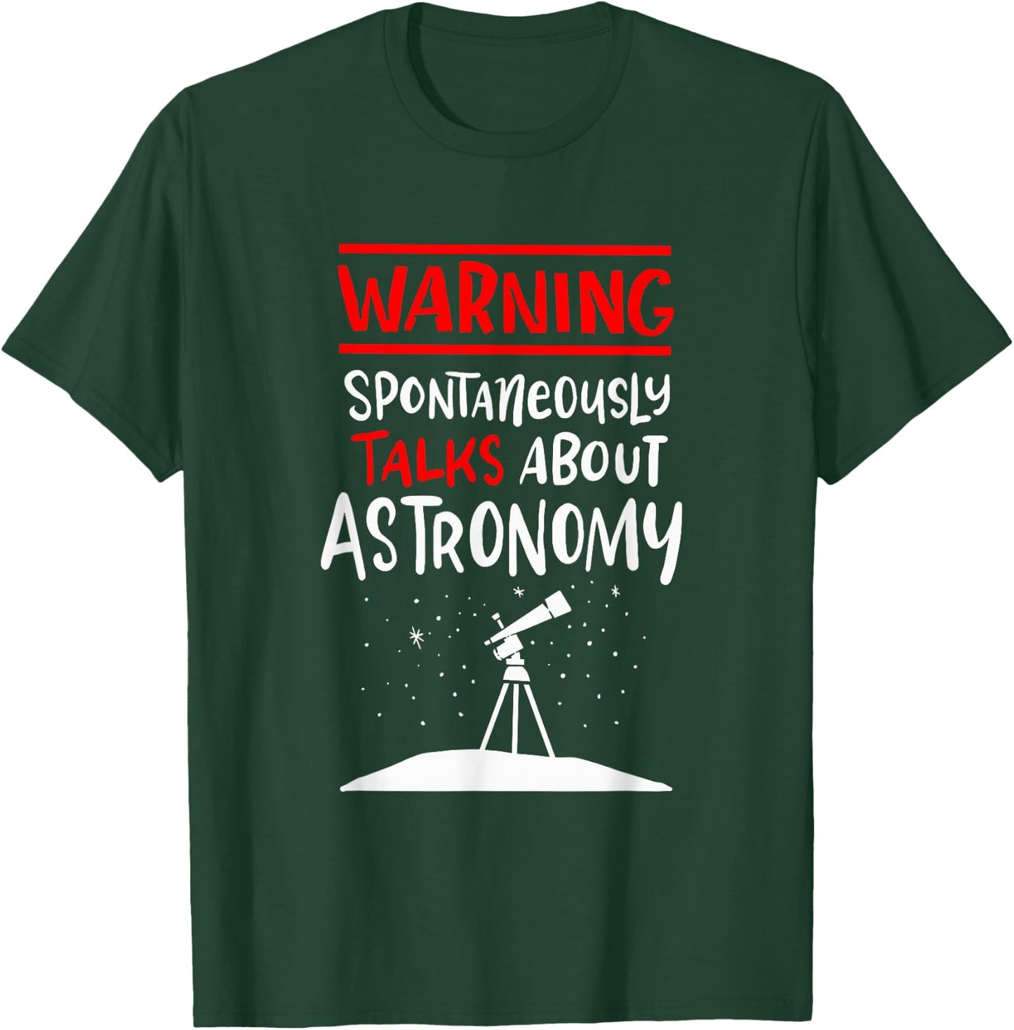 Vintage Astronomer Saying - Nerdy Retro Telescope Space T-Shirt - T-Shirt | Forest
