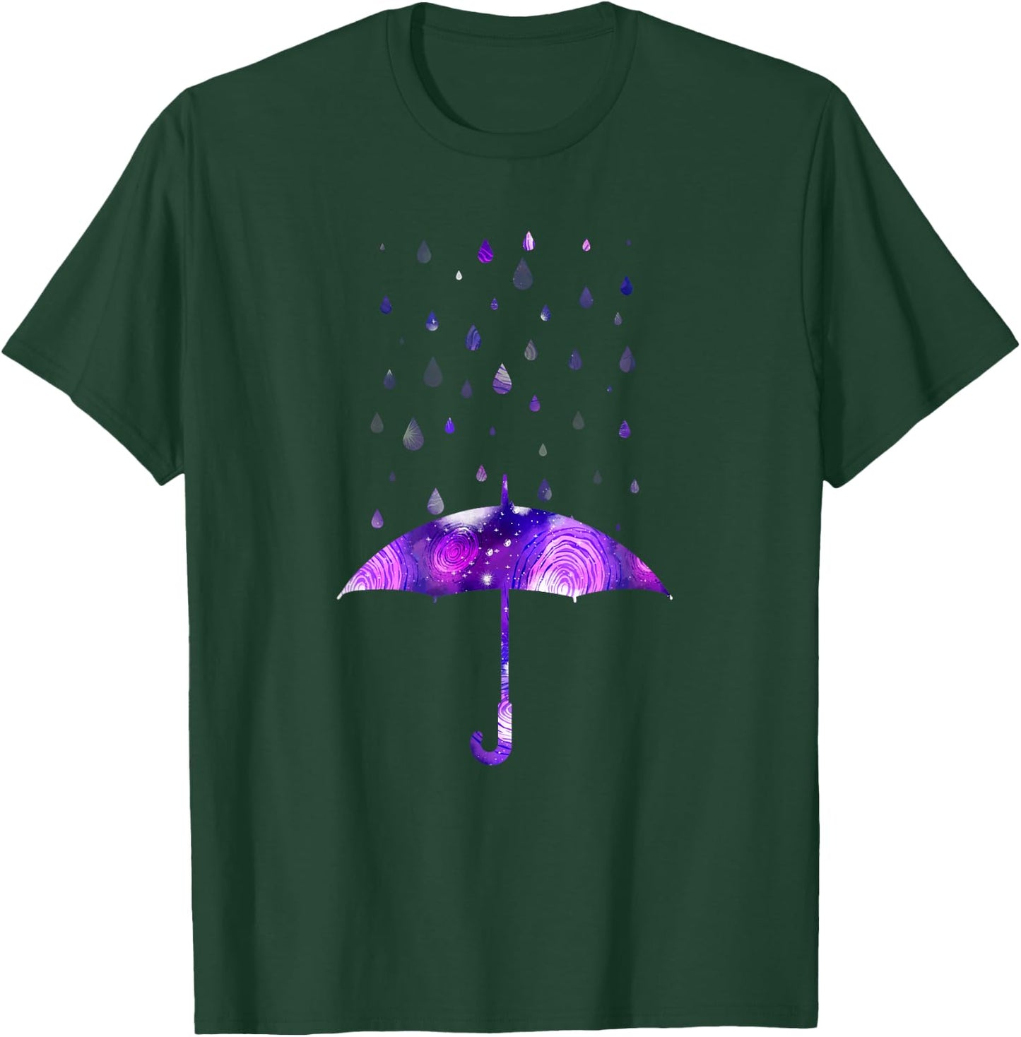 Rain Purple Umbrella For Violet Favorite Color T-Shirt - T-Shirt | Forest