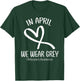 Heart In April We Wear Gray Parkinson's Awareness Month T-Shirt - T-Shirt | Forest