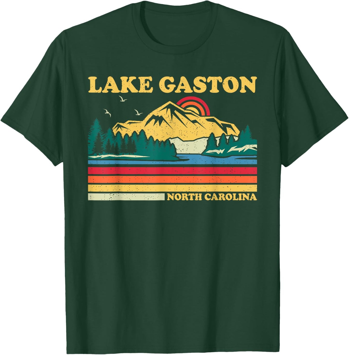 Vintage Retro Family Vacation North Carolina Gaston Lake T-Shirt - T-Shirt | Forest