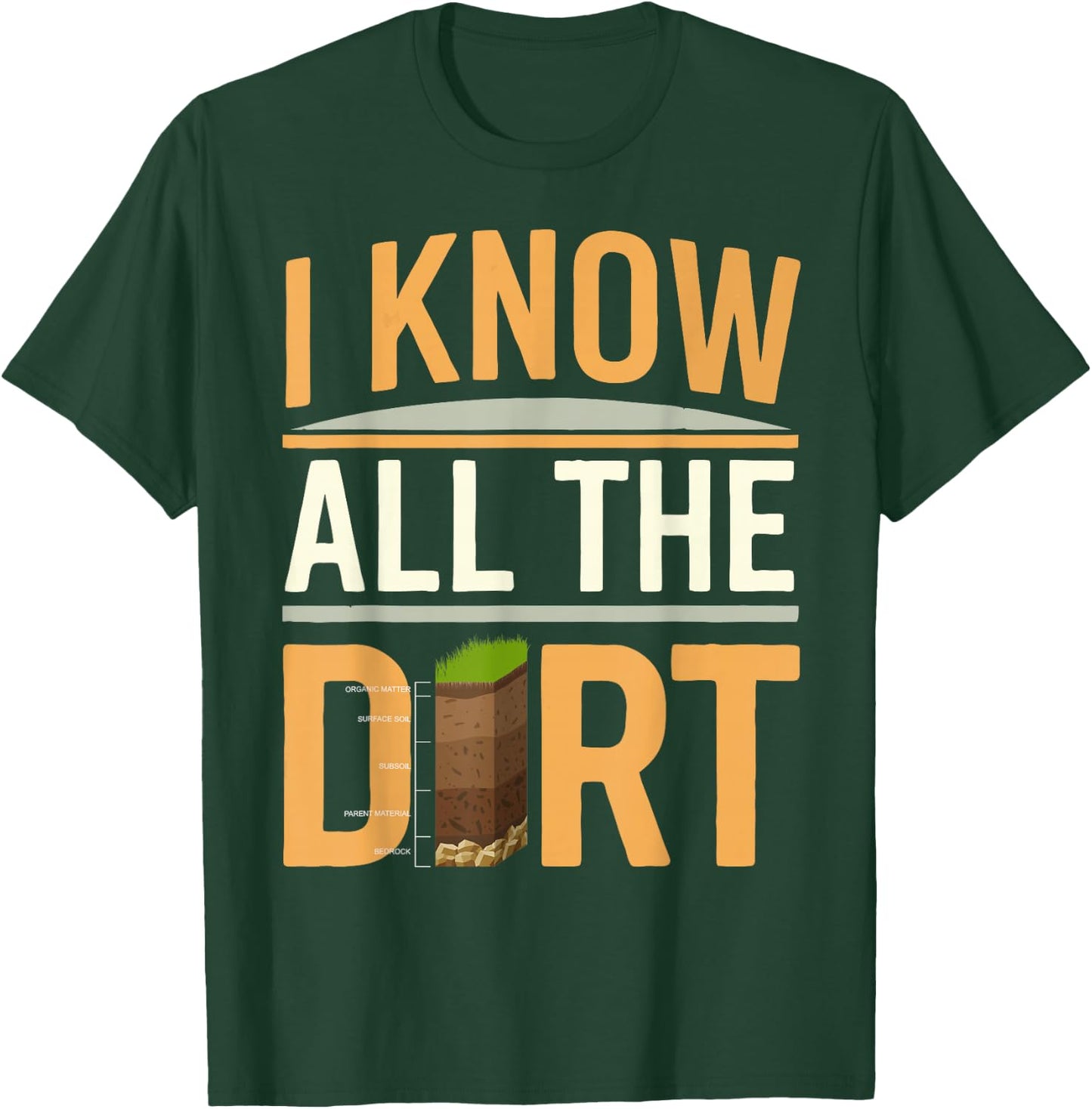Soil Scientist I Know All The Dirt Soil Layers Soil Science T-Shirt - T-Shirt | Forest
