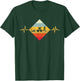 Vintage Triathlon Swim Bike Run Triathlete Heartbeat T-Shirt - T-Shirt | Forest