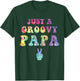 Just A Groovy Papa Tie Dye Hippie Dad Boho Peace Sign T-Shirt - T-Shirt | Forest