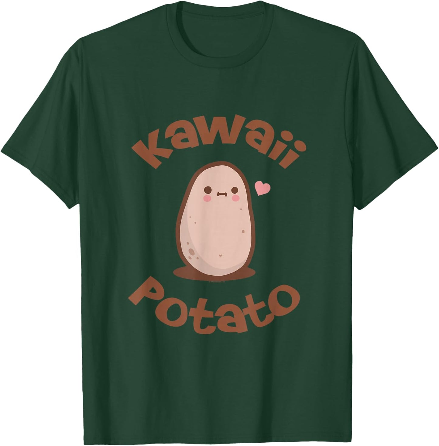 Kawaii Potato Anime T-Shirt - T-Shirt | Forest