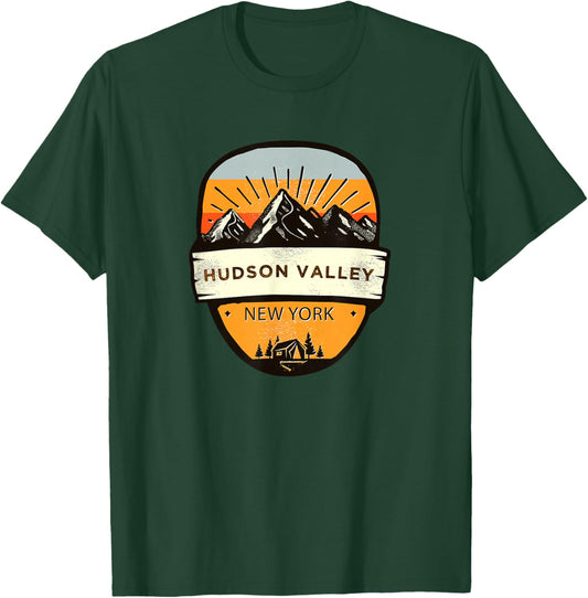 Retro Vintage Hudson Valley, New York Souvenir T-Shirt - T-Shirt | Forest