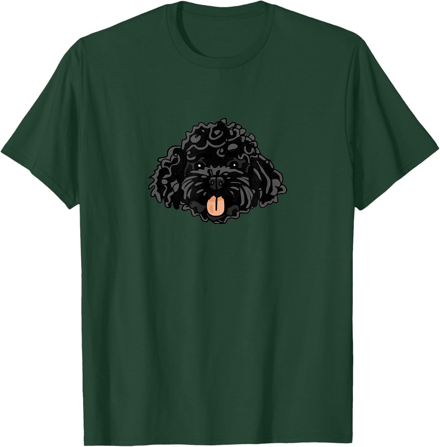 Cute Black Cockapoo T-Shirt - T-Shirt | Forest