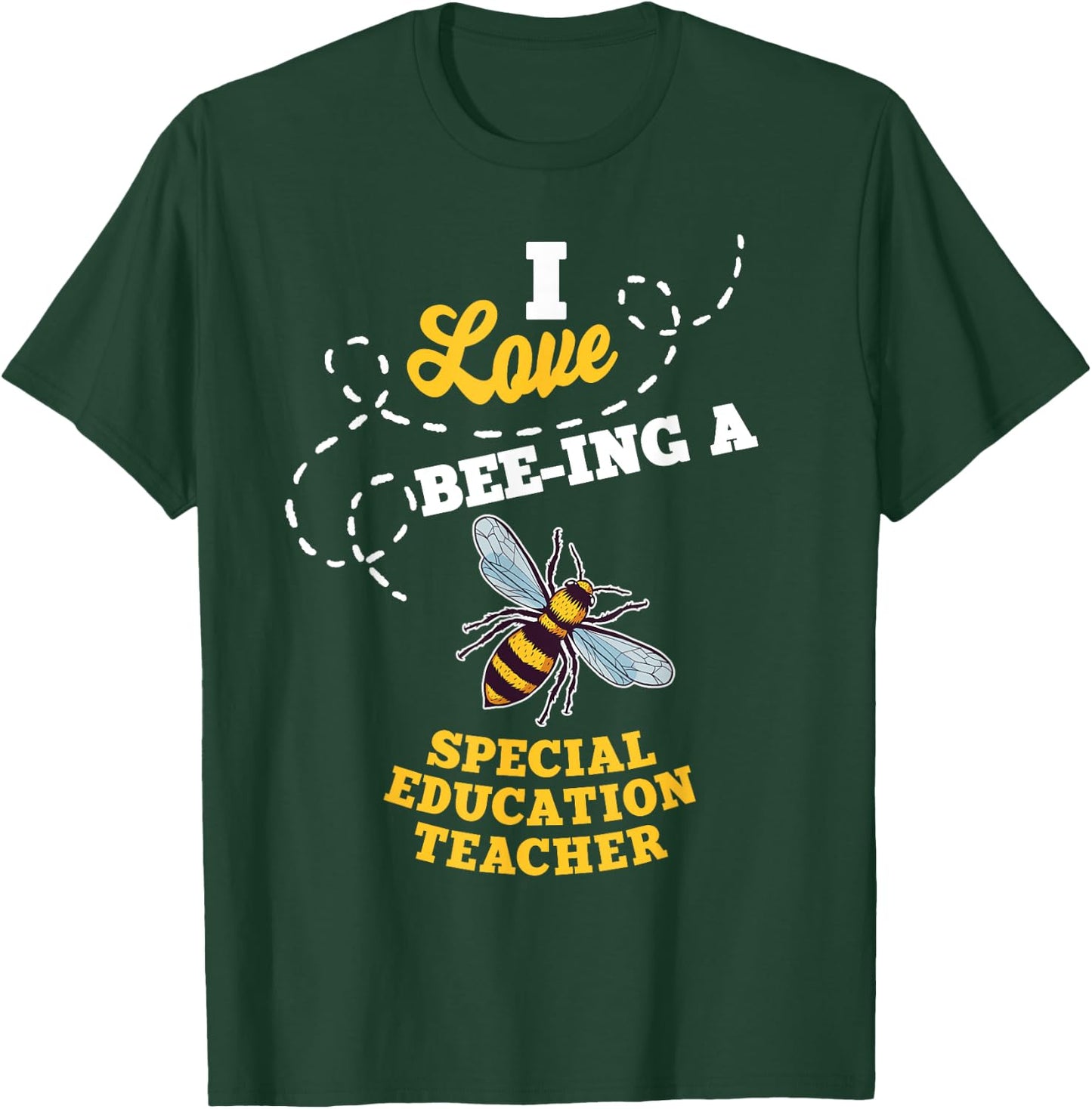 I Love Bee-Ing A Special Education Teacher Honey Bee Job Women T-Shirt - T-Shirt | Forest