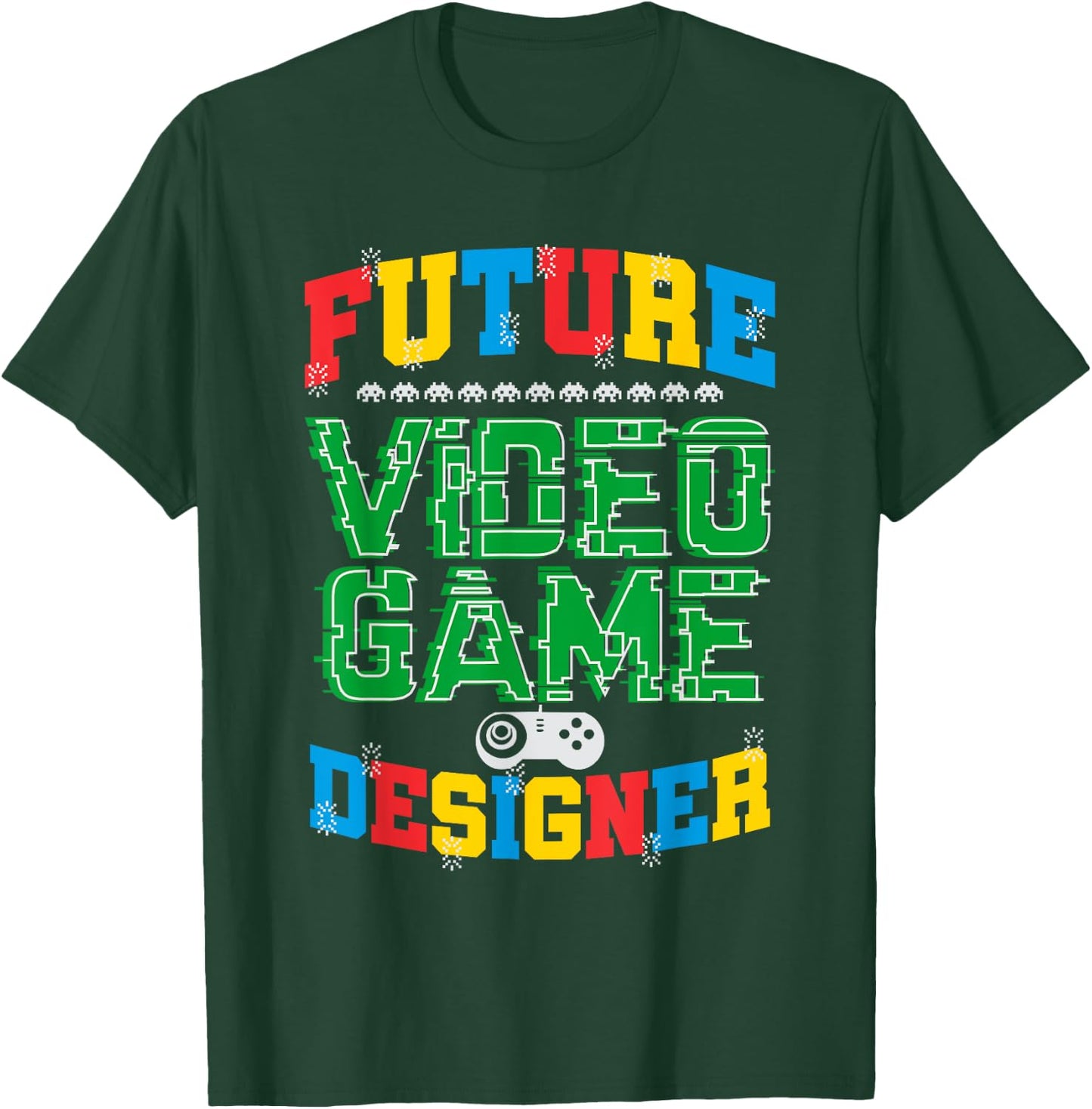 Future Video Game Designer T Shirt Boys Girls Kids T-Shirt - T-Shirt | Forest