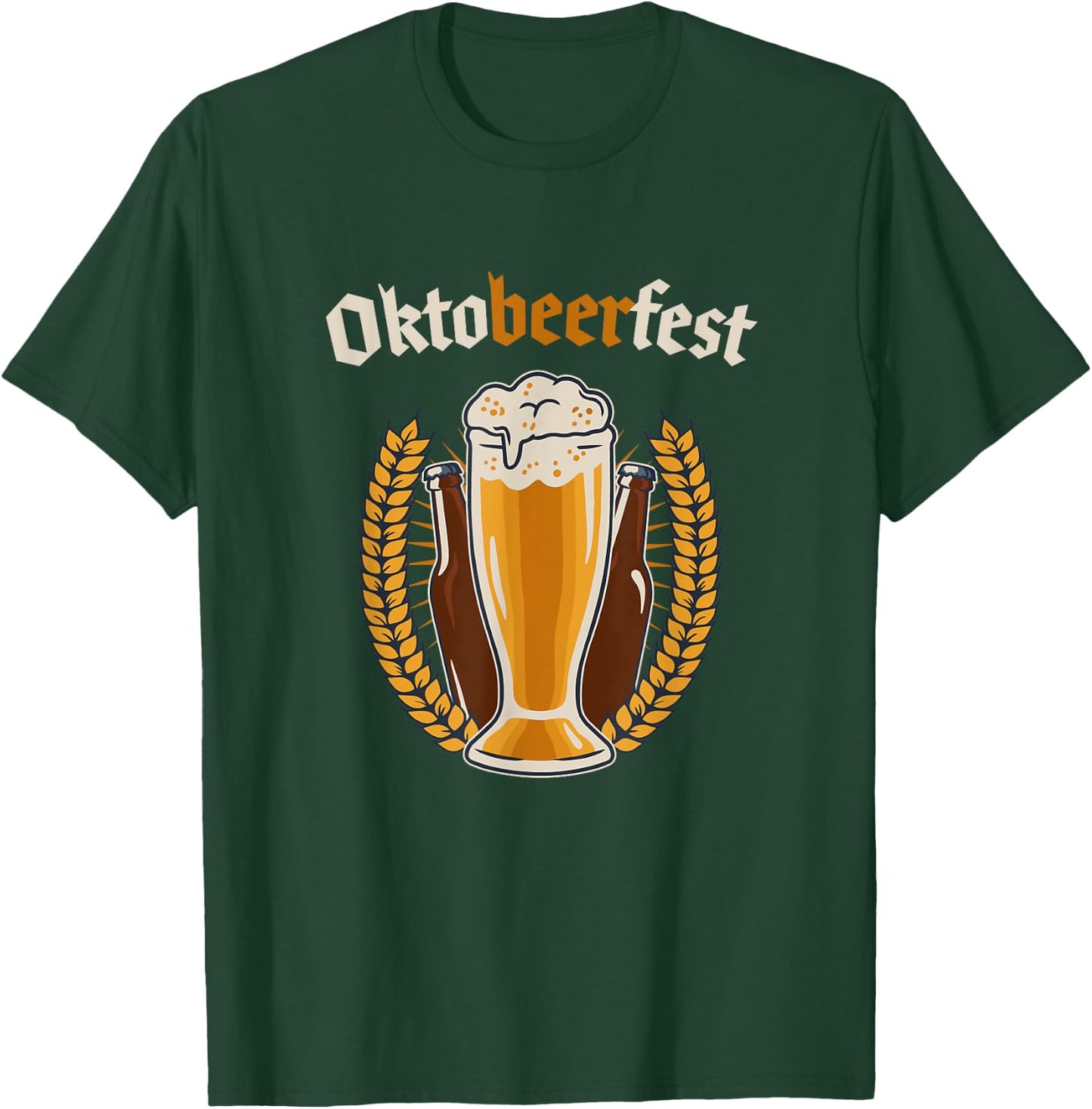 Oktoberfest Word Game Beer Festival Beer Men Fun T-Shirt - T-Shirt | Forest