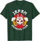 Japan Drinking Team Beer Alcohol Pub Party Kitsune Mask Flag T-Shirt - T-Shirt | Forest
