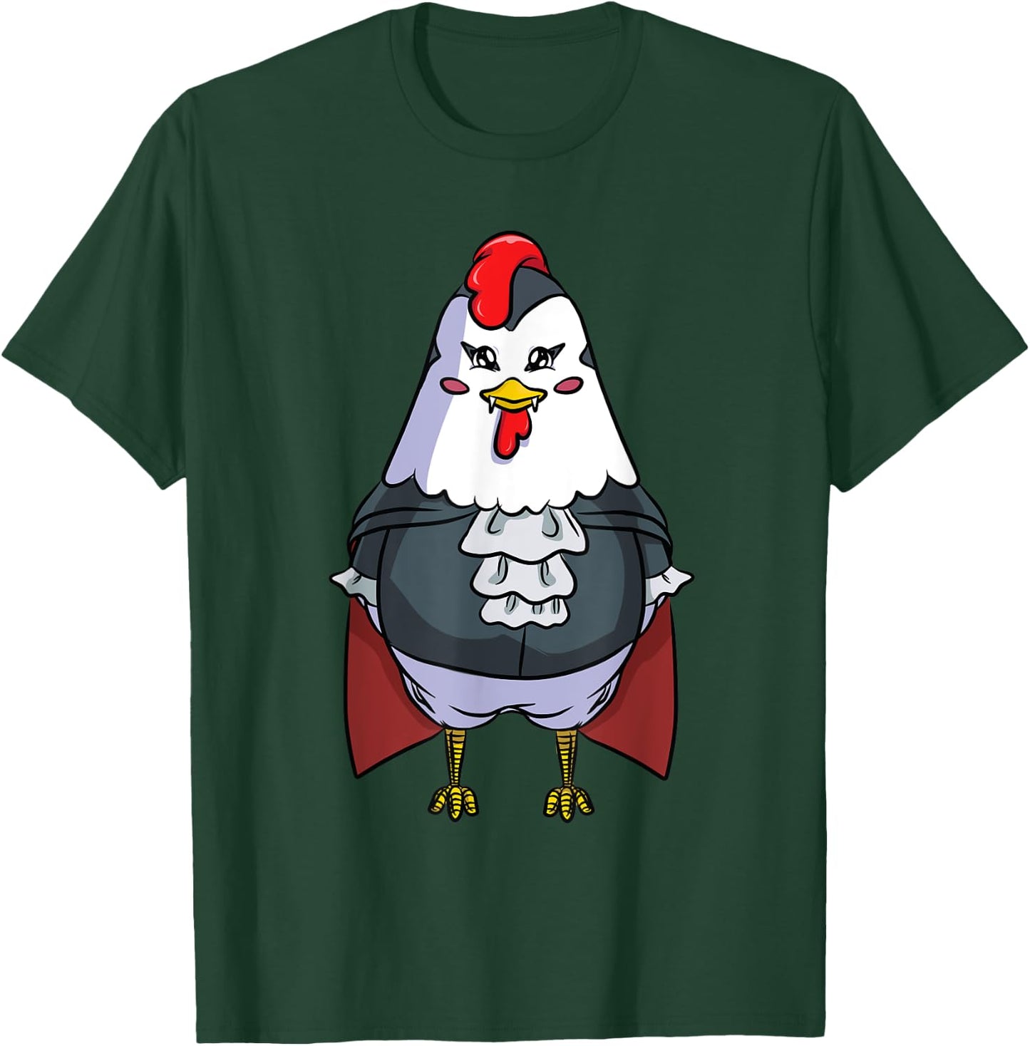 Chicken Vampire Costume for Halloween Chickens T-Shirt - T-Shirt | Forest