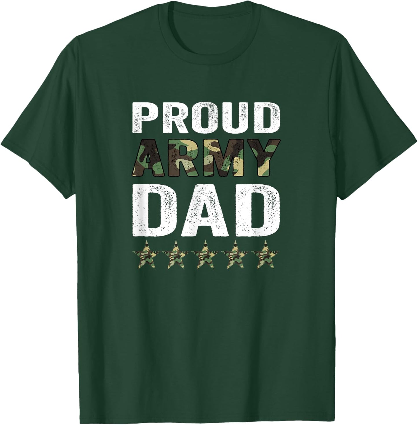 Proud Army Dad Veteran Fathers Day Idea T-Shirt - T-Shirt | Forest