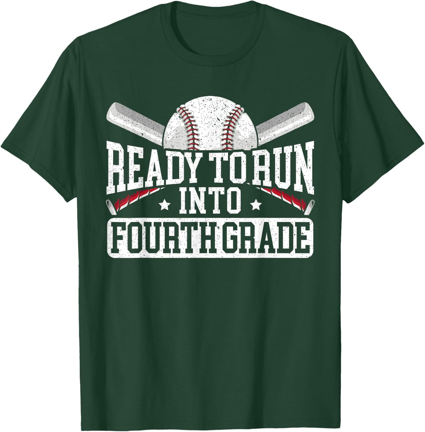 Ready To Run Into Fourth Grade First Day Of School T-Shirt - T-Shirt | Forest