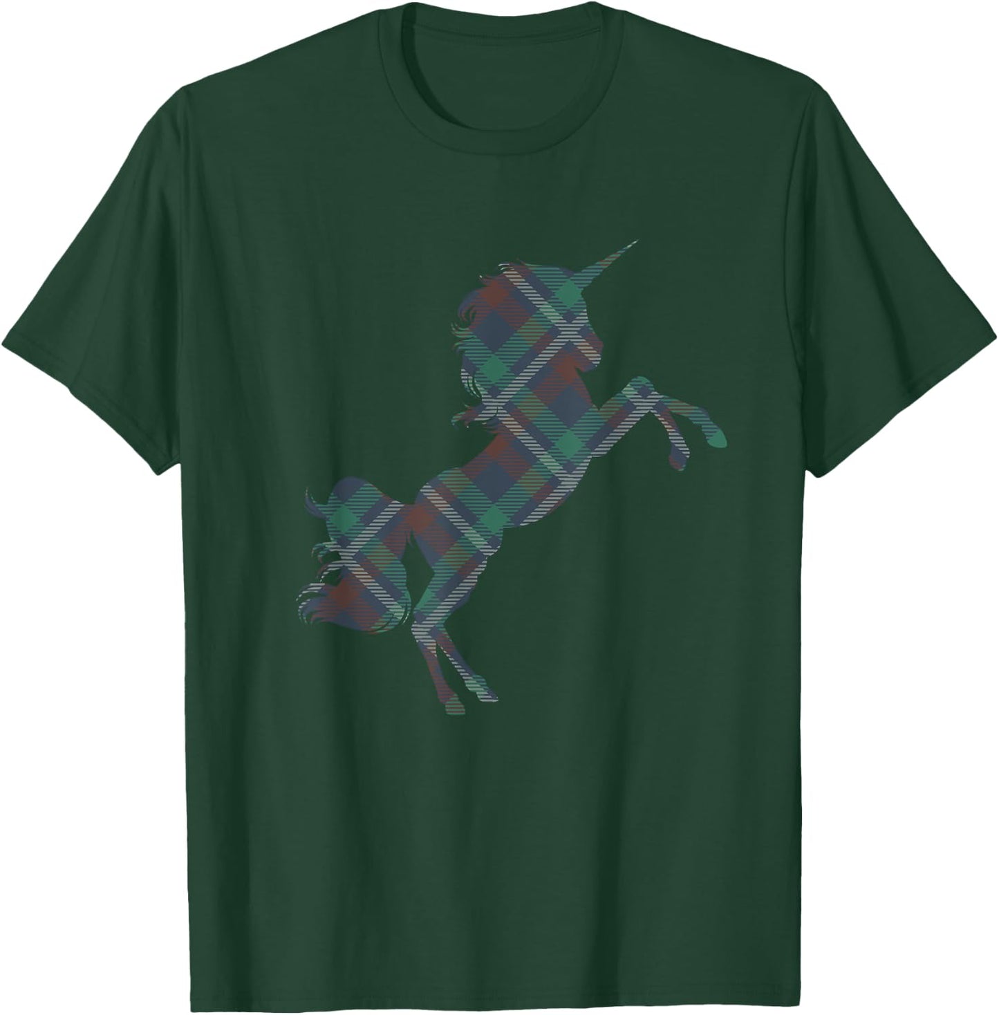 Scotland Flag Scottish Unicorn T-Shirt - T-Shirt | Forest