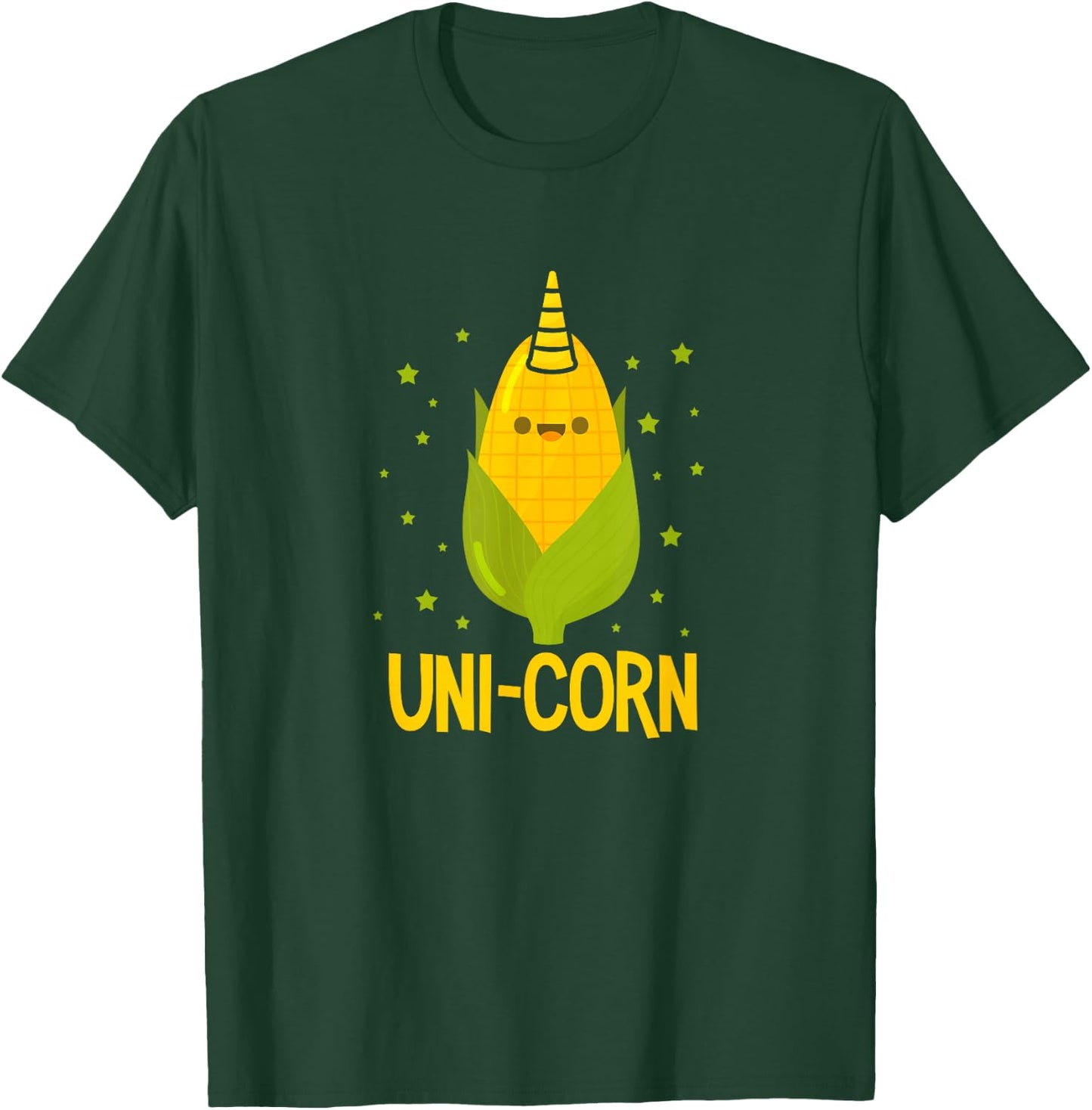 Uni-Corn Unicorn Corn Kawaii T-Shirt - T-Shirt | Forest