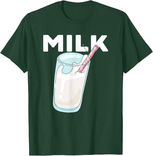 Awesome MILK Matching Milky Cookies Couples Costume Themed T-Shirt - T-Shirt | Forest