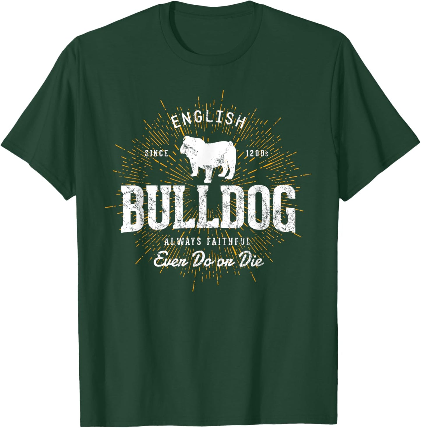 Vintage Style Retro Bulldog Men Women Kids T-Shirt - T-Shirt | Forest