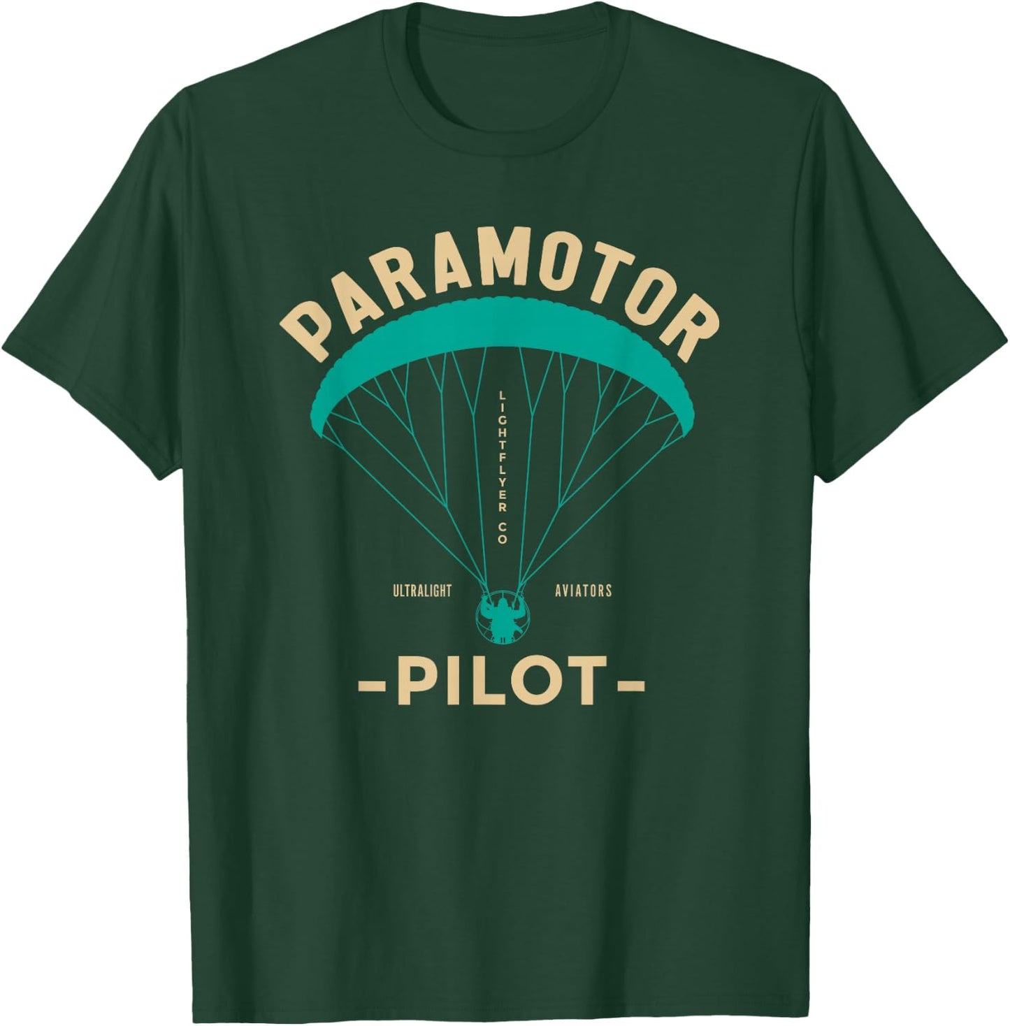 Paramotor Pilot - Powered Paragliding T-Shirt - T-Shirt | Forest