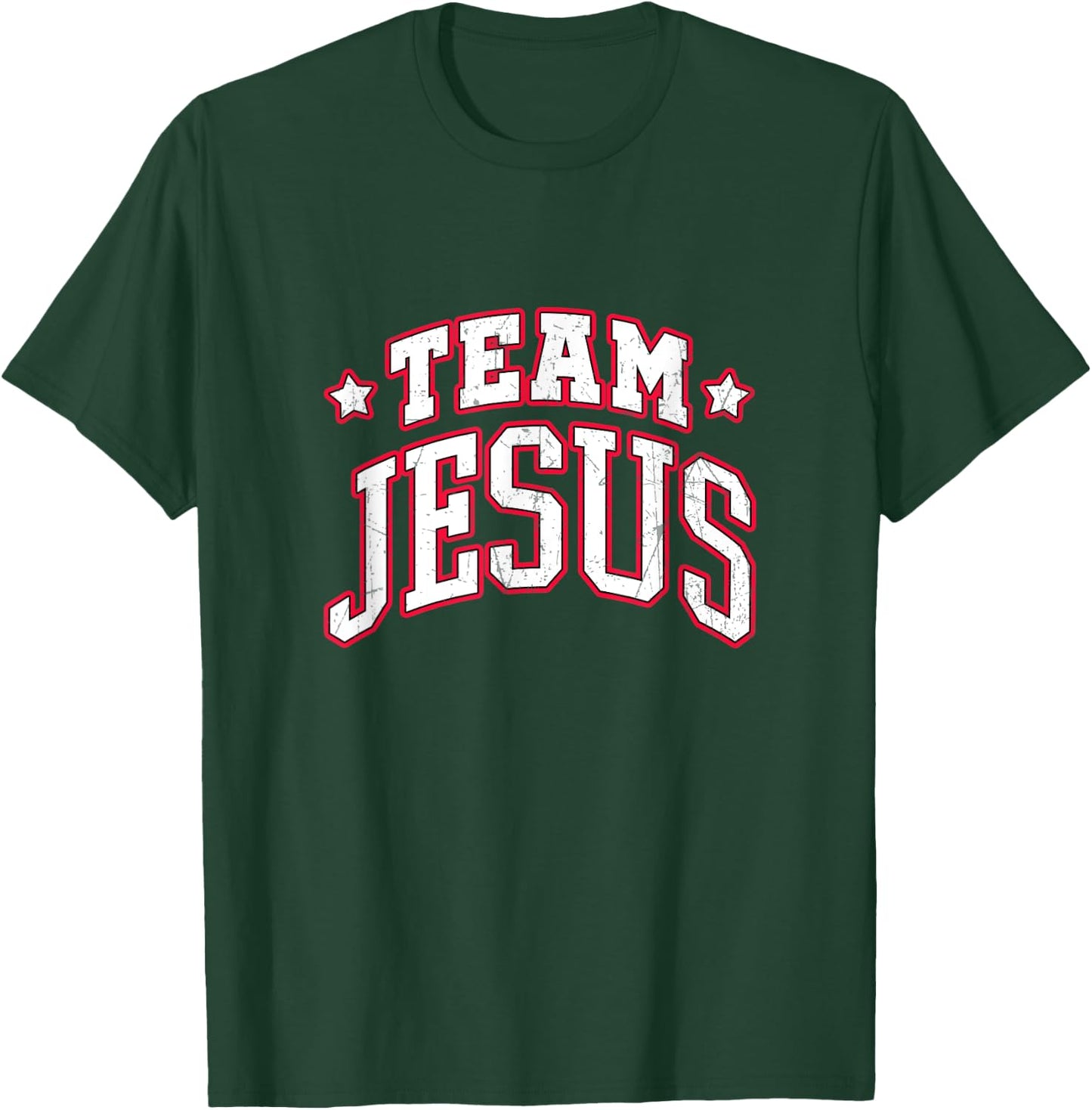 Team Jesus. Christian Statement T-Shirt - T-Shirt | Forest